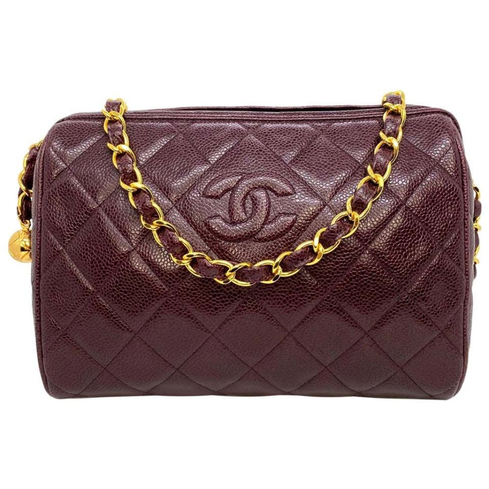 Chanel Vintage Burgundy Camera Bag